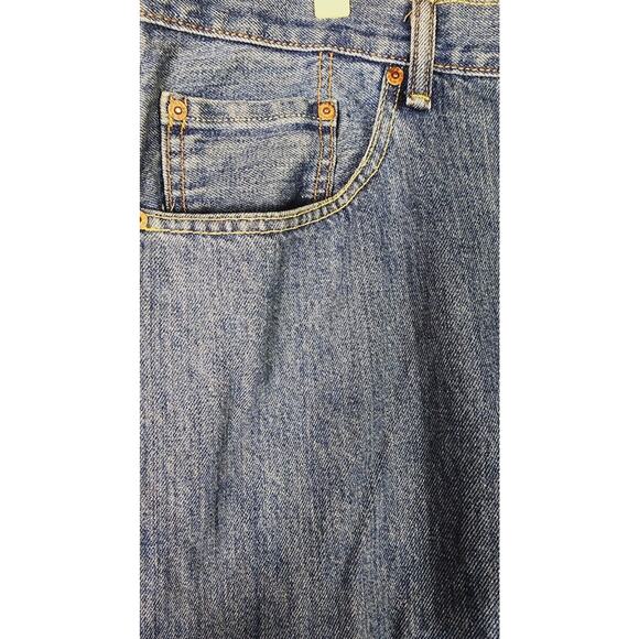 Levi's 550 Relaxed Fit Denim Blue Jeans Mens pants Size 42 x 30 straight leg - Picture 4 of 10